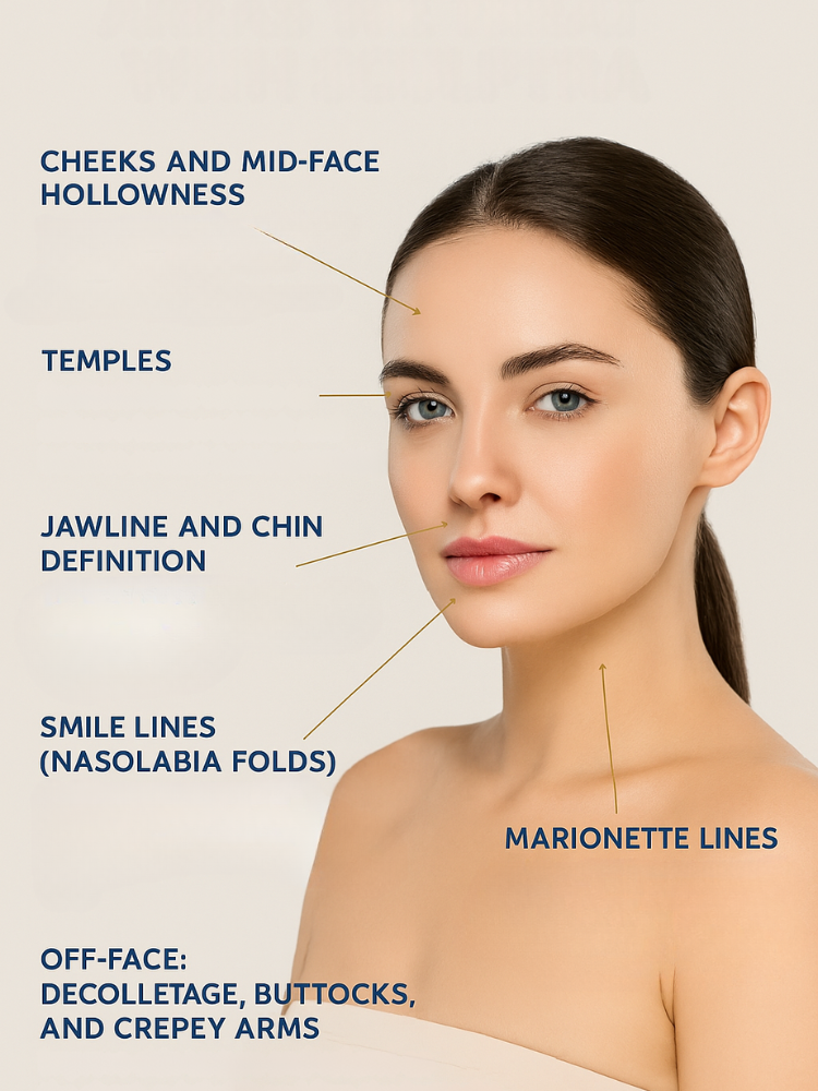 Sculptra Areas