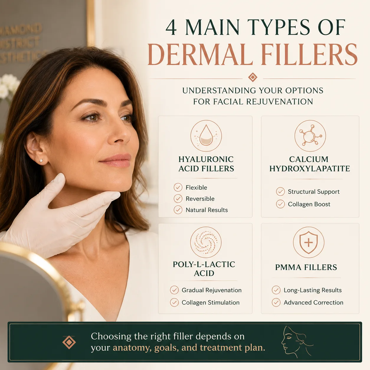 dermal-fillers-hyaluronic-acid-filler-types Dermal fillers hyaluronic acid and filler types used for facial rejuvenation and contour enhancement