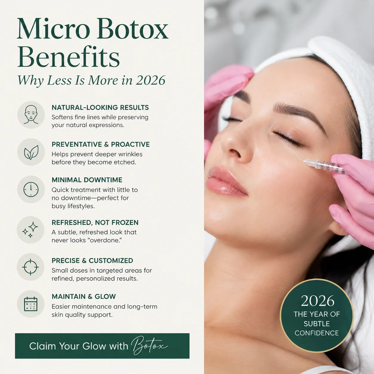 micro-botox-benefits-natural-looking-results-2026 Micro Botox benefits for natural-looking results, fine lines, preventative care, and minimal downtime