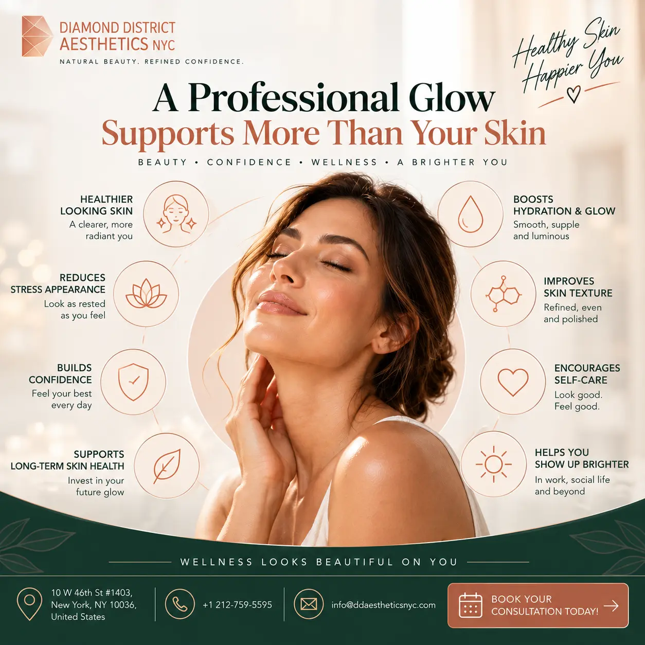 Professional glow treatments supporting skin health, confidence, and overall wellness